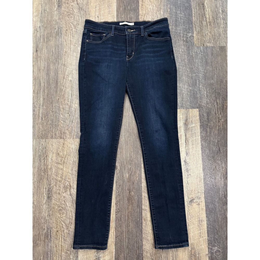 Levis 711 Skinny Jeans Womens 29 Dark Wash Indigo Mid Rise Denim Stretch Pants